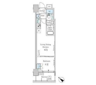 パークアクシス押上レジデンス【5階】の間取り