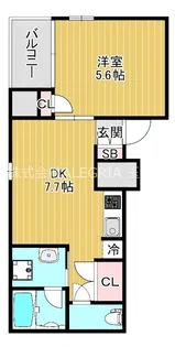大阪府大阪市天王寺区玉造元町【マンション】の間取り