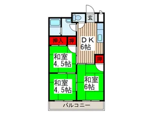コーポ安藤【3階】の間取り