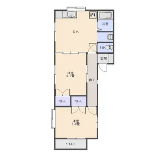 レジデンス小山【1階】の間取り