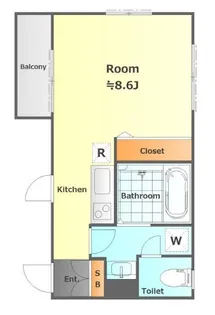 アーバンコート初台II【3階】の間取り