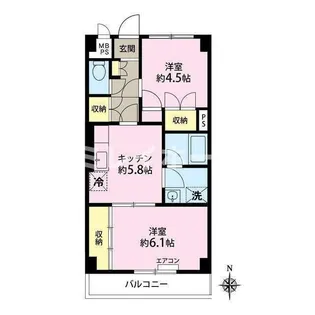 サンテラス藤【2階】の間取り