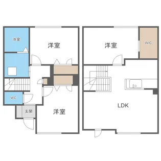 北海道札幌市清田区平岡八条3【一戸建】の間取り
