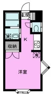 ローズフカミ【2階】の間取り