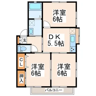 リトモ松橋【2階】の間取り