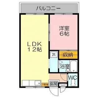 レックハウス ベルメールB棟【2階】の間取り