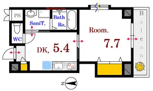 ルミエール堺町【4階】の間取り