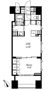 チェスターコート御茶ノ水【12階】の間取り