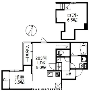 セレーノ博多南【1階】の間取り