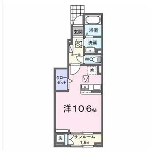 Eーsphere 中延【1階】の間取り