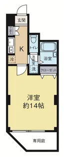 ワコー第2マンション【1階】の間取り