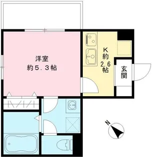 ブエナビスタ二子玉川【1階】の間取り