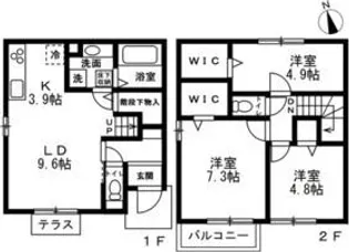 神奈川県横浜市旭区上川井町【一戸建】の間取り
