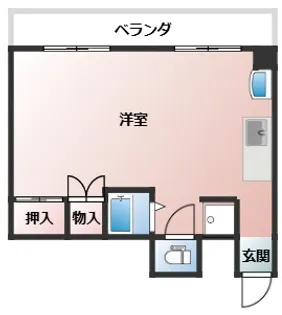 パラッツォ櫛原【4階】の間取り
