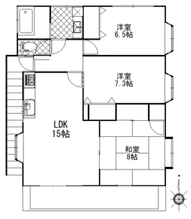 東京都小平市学園東町【一戸建】の間取り