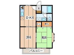 ベルヴィル日吉【2階】の間取り