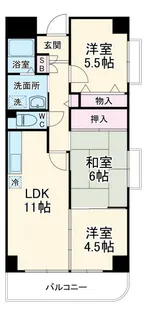 プリムヴェール【9階】の間取り