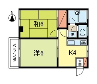 三井マンション【4階】の間取り
