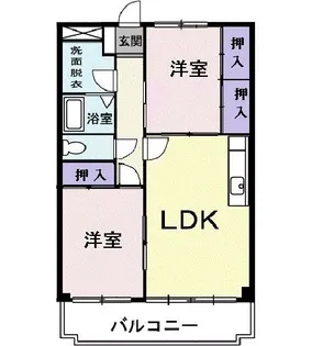 埼玉県川口市鳩ヶ谷本町4【マンション】の間取り