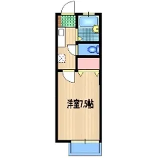 ローズパレス小林 I【1階】の間取り