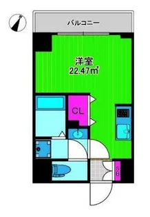 Liberty大通り公園【6階】の間取り