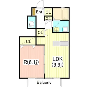 プチフルールV【1階】の間取り