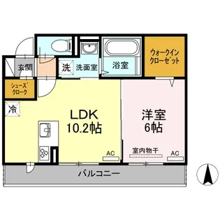 リーリエ中吉野【3階】の間取り