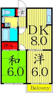 メゾン遠山II【2階】の間取り