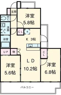 ルミナール【6階】の間取り