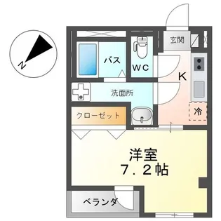 NAミナミ【4階】の間取り