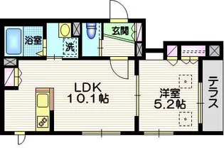 アネシス品川B【1階】の間取り