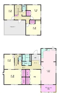 神奈川県大和市南林間4【一戸建】の間取り