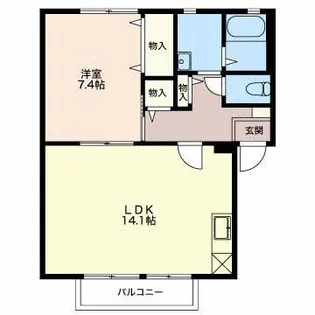 エマーブル A【1階】の間取り