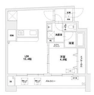 MAJESTIC千葉みなと【6階】の間取り