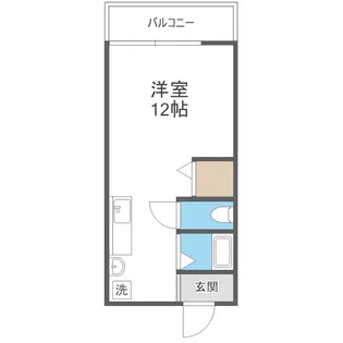 フラッグス肥後橋【4階】の間取り