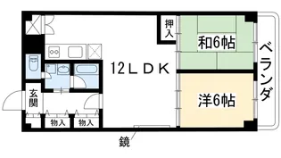 パレス洛北【3階】の間取り