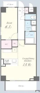 神奈川県川崎市中原区小杉町2【マンション】の間取り