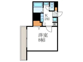 グランコスモ鴨川【4階】の間取り