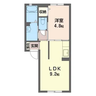 クレシェンテE【1階】の間取り