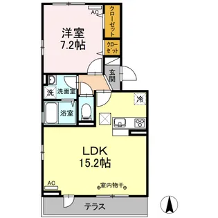 シャティK II【1階】の間取り