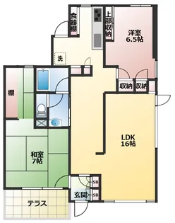 メゾン高田【1階】の間取り