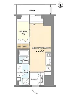 HF上野レジデンスEAST【4階】の間取り