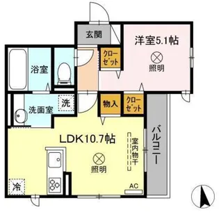 セレーノ(西原)【1階】の間取り