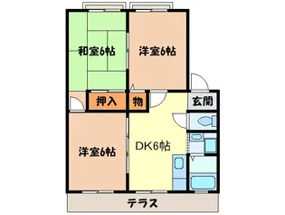 SunVillageウエストリバ-C棟【1階】の間取り