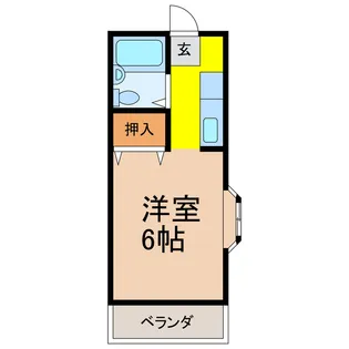 カゴメコーポ女沼【2階】の間取り