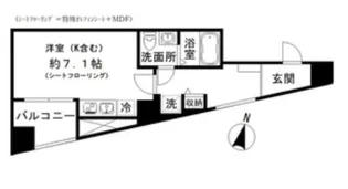 フロレゾン代々木【7階】の間取り