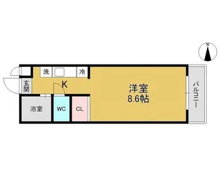 レジデンス学南【1階】の間取り