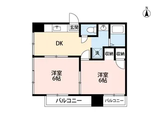 メゾンアリタ【2階】の間取り