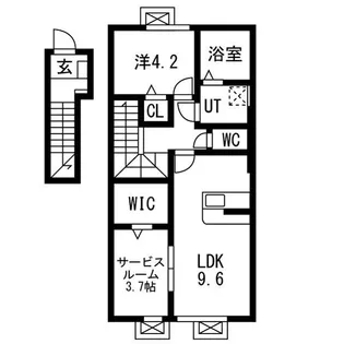 「レジデンスII」【2階】の間取り