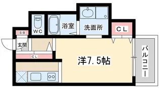 ラフォンテ十三【7階】の間取り